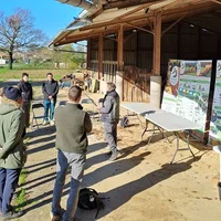 Atelier greffe de fruitiers à Bioule avec Thierry Ramat, Association Campagnes Vivantes 82