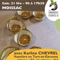 Les ateliers 2026 de l'association Campagnes Vivantes 82 : panier en osier