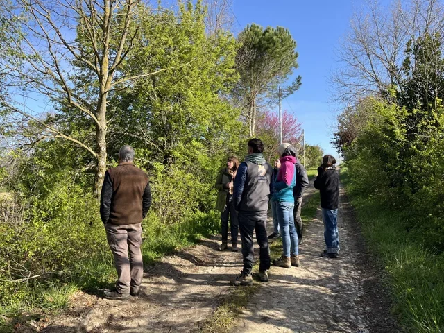 Rencontre technique haies champêtres, Fédération Départementale des Chasseurs du Tarn-et-Garonne et Association Campagnes Vivantes 82, Faudoas