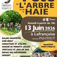 Fête de l'Arbre et de la Haie 2026, Lafrançaise, Association Campagnes Vivantes 82