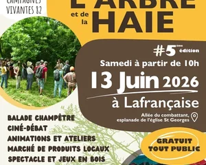 Fête de l'Arbre et de la Haie 2026, Lafrançaise, Association Campagnes Vivantes 82