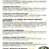 Fête de l'Arbre et de la Haie, Lafrançaise, samedi 13 juin, Association Campagnes Vivantes 82