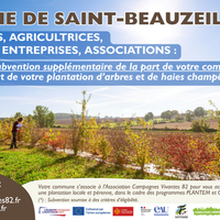 Saint-Beauzeuil, subvention pour la plantation d'arbres champêtres