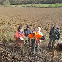 Atelier Plessage de haie par l'Association Campagnes Vivantes 82