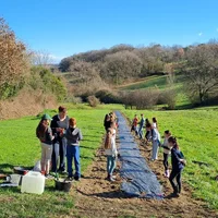 Plantation avec l'Association Campagnes Vivantes 82