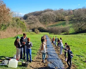 Plantation avec l'Association Campagnes Vivantes 82