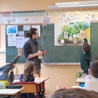 Séance de sensibilisation en classe avec l'Association Campagnes Vivantes 82
