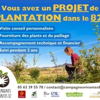 Accompagnement à la plantation d'arbres et de haies champêtres en Tarn-et-Garonne