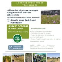 Journée Végétal Local, Jeudi 15 octobre 2026 à Corbarieu et Orgueil (82).