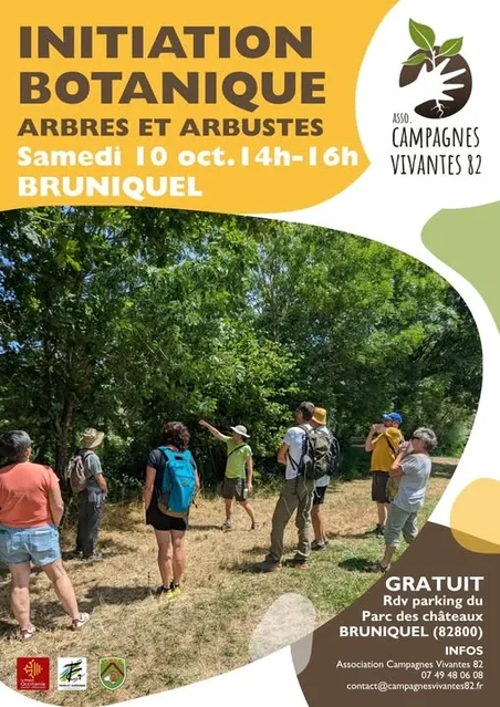 Initaition Botanique, Bruniquel, Association Campagnes Vivantes 82