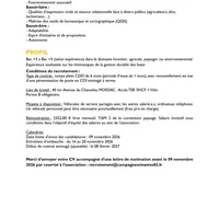 recrutement, emploi, Association Campagnes Vivantes 82