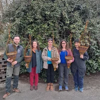 Atelier suspension florale en osier, Association Campagnes Vivantes 82